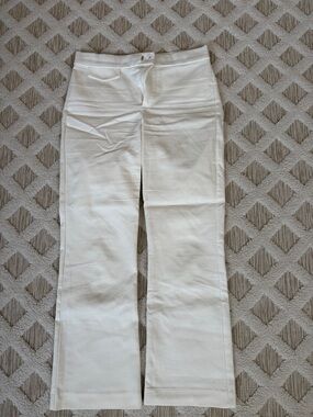 Zara Cream Wide-Leg Pants